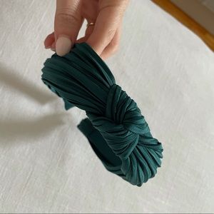 Anthropologie Green Knot Headband